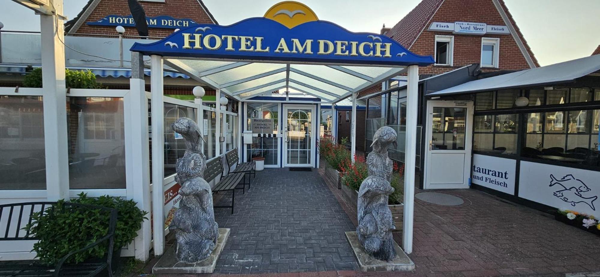 Hotel Am Deich Norddeich  Buitenkant foto